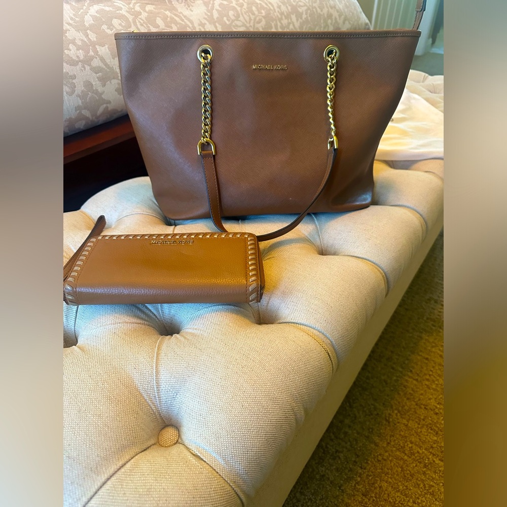 Michael Kors Purse and Wallet Set